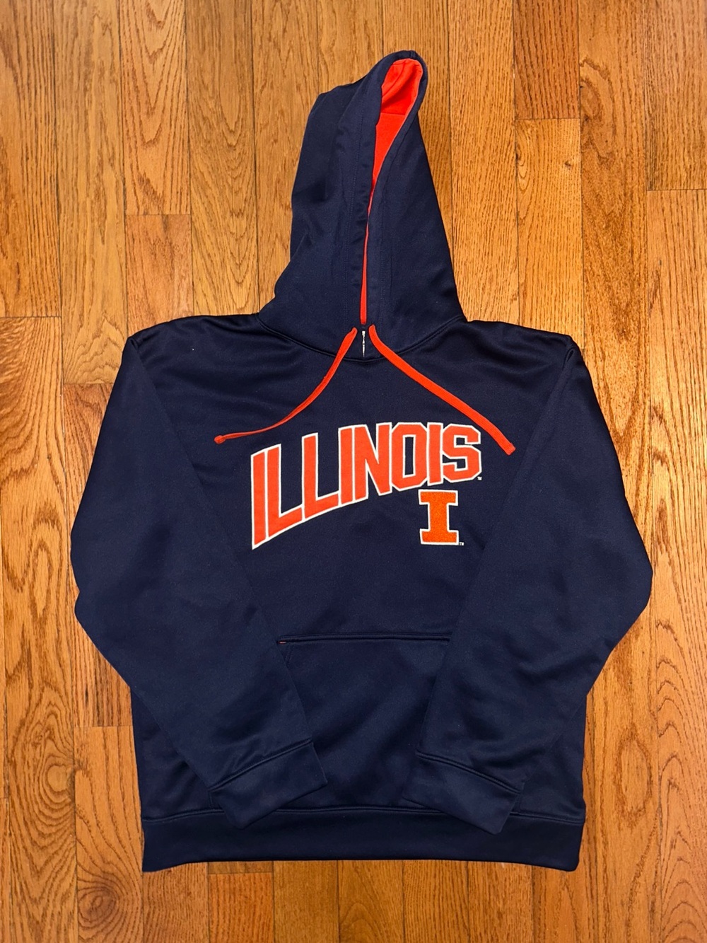 Illinois Majestic Section 101 Retro Hoodie Size Large